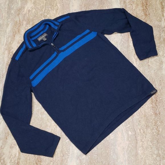 EDDIE BAUER MENS PULLOVER KNIT SWEATSHIRT SIZE M